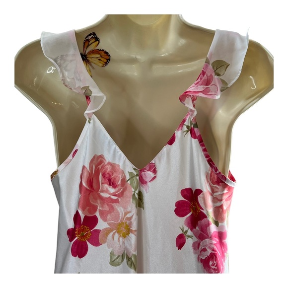 Donna Morgan Women’s Floral Lingerie Set Nightgown and Bathrobe - Picture 3 of 14